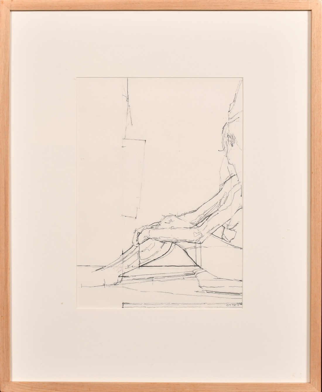 Piers Ottey (20th Century), two charcoal life drawings, one 13" x 9" (33 x 23cm), the other 8" x - Image 2 of 5