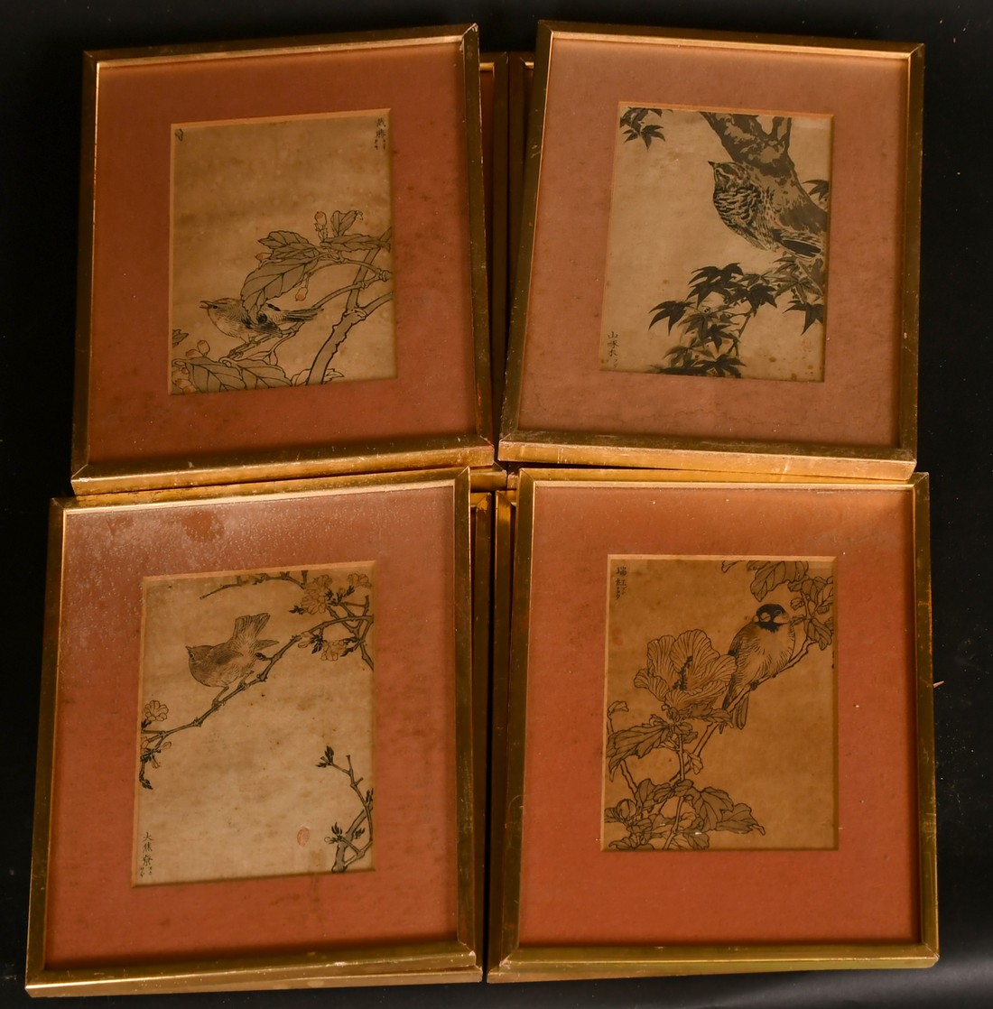Barei Kono, a collection of eight woodcuts in colours depicting birds, each around 8" x 5.5" (20 x - Image 2 of 2