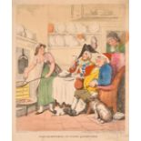 Thomas Rowlandson (1756-1827), 'The Corporal in Good Quarters', hand coloured etching, plate size