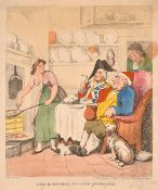 Thomas Rowlandson (1756-1827), 'The Corporal in Good Quarters', hand coloured etching, plate size