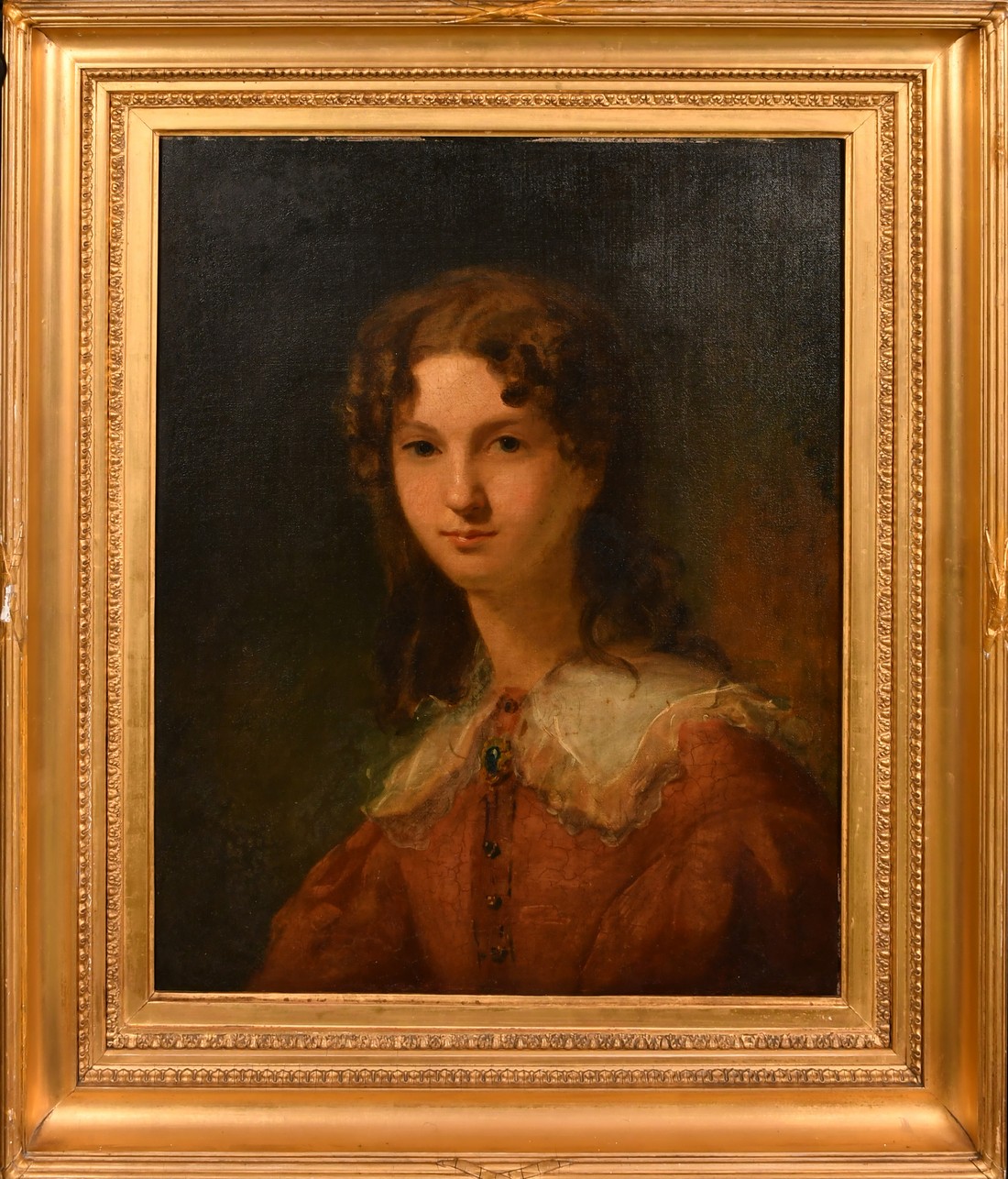 Colvin Smith (1795-1875), 'Mrs Bellingham', a portrait of a young lady, oil on canvas, 25" x 20" ( - Image 2 of 4