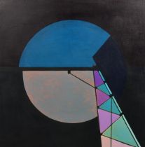 Kathleen Mary Crow (20th Century), Untitled, acrylic on canvas laid down on board, signed and