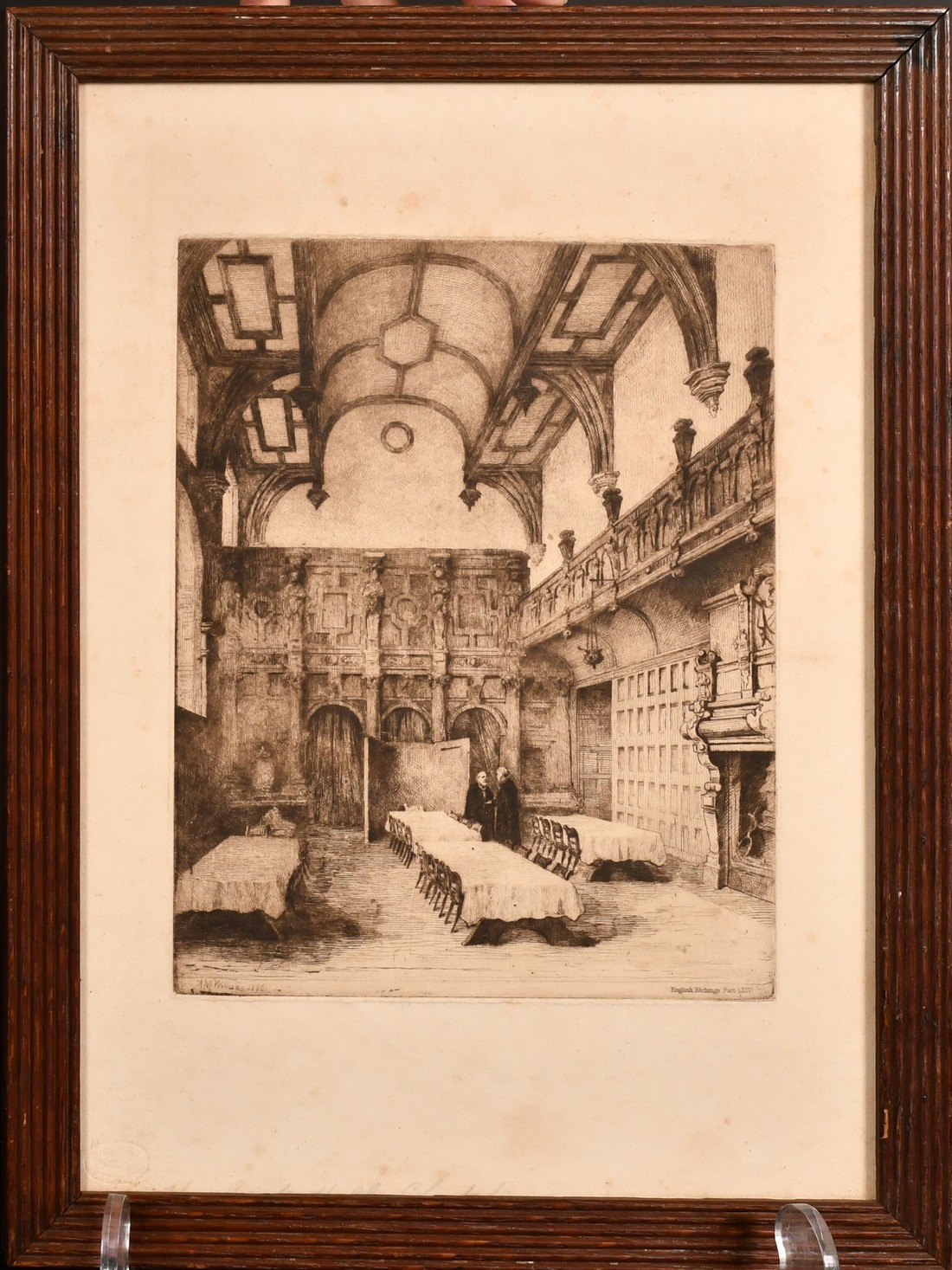 A group of four prints including one of Bach playing an organ by Oswald Charles Barrett, and one - Image 4 of 5