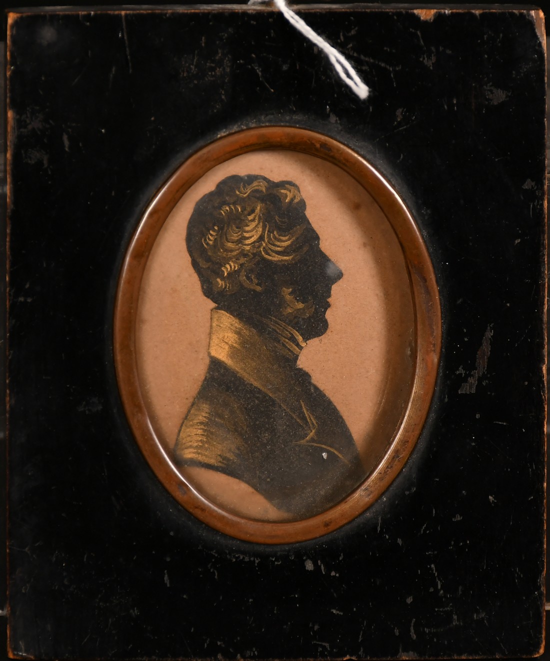 An Early 19th Century Silhouette portrait of a gentleman, thought to be the Duke of Wellington, - Image 2 of 3