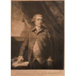 John Jones after Sir Joshua Reynolds, 'Charles James Fox', 18th Century mezzotint engraving, image