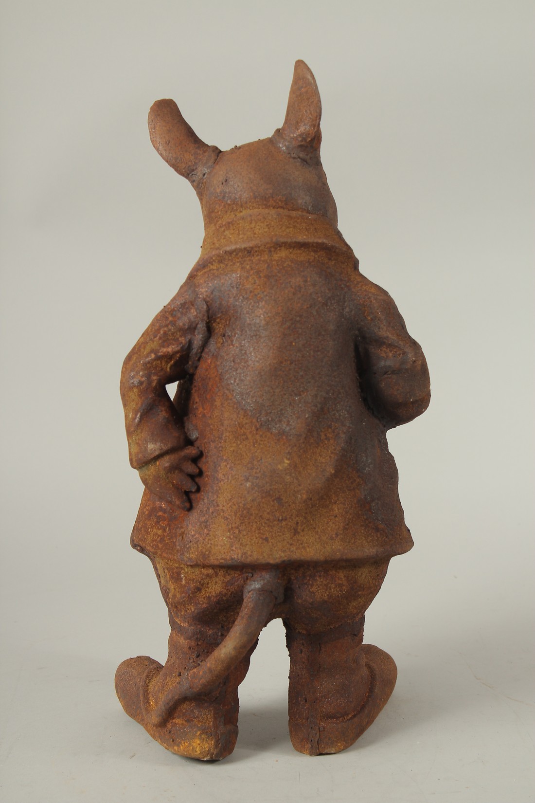 A CAST IRON BEATRIX POTTER RAT. 40cms high, - Image 3 of 3