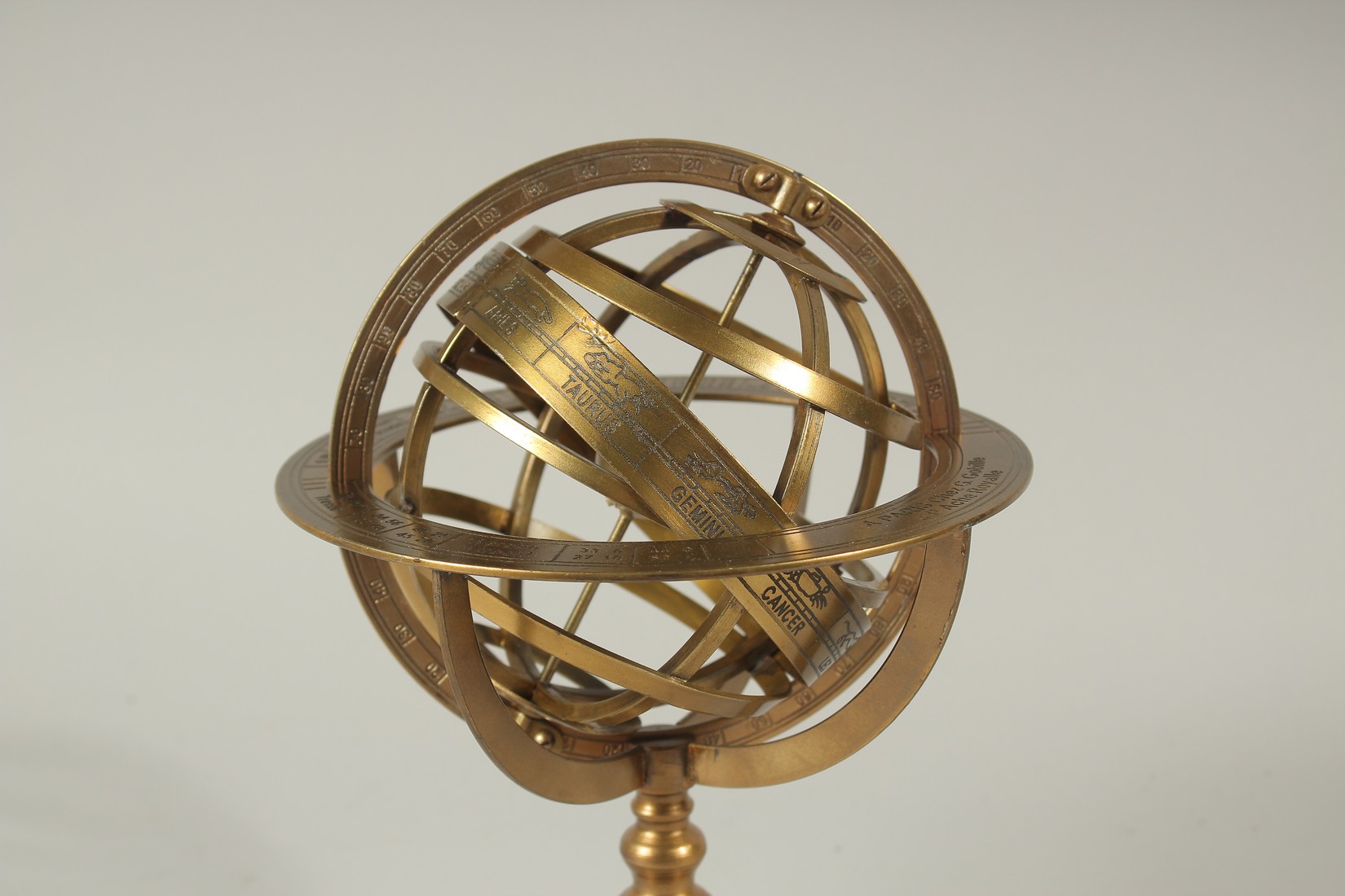 A BRASS ORRERY. 26cms high. - Image 2 of 2
