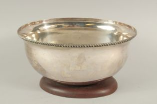 A PLATED UPTURNED TUREEN COVER as a bowl.
