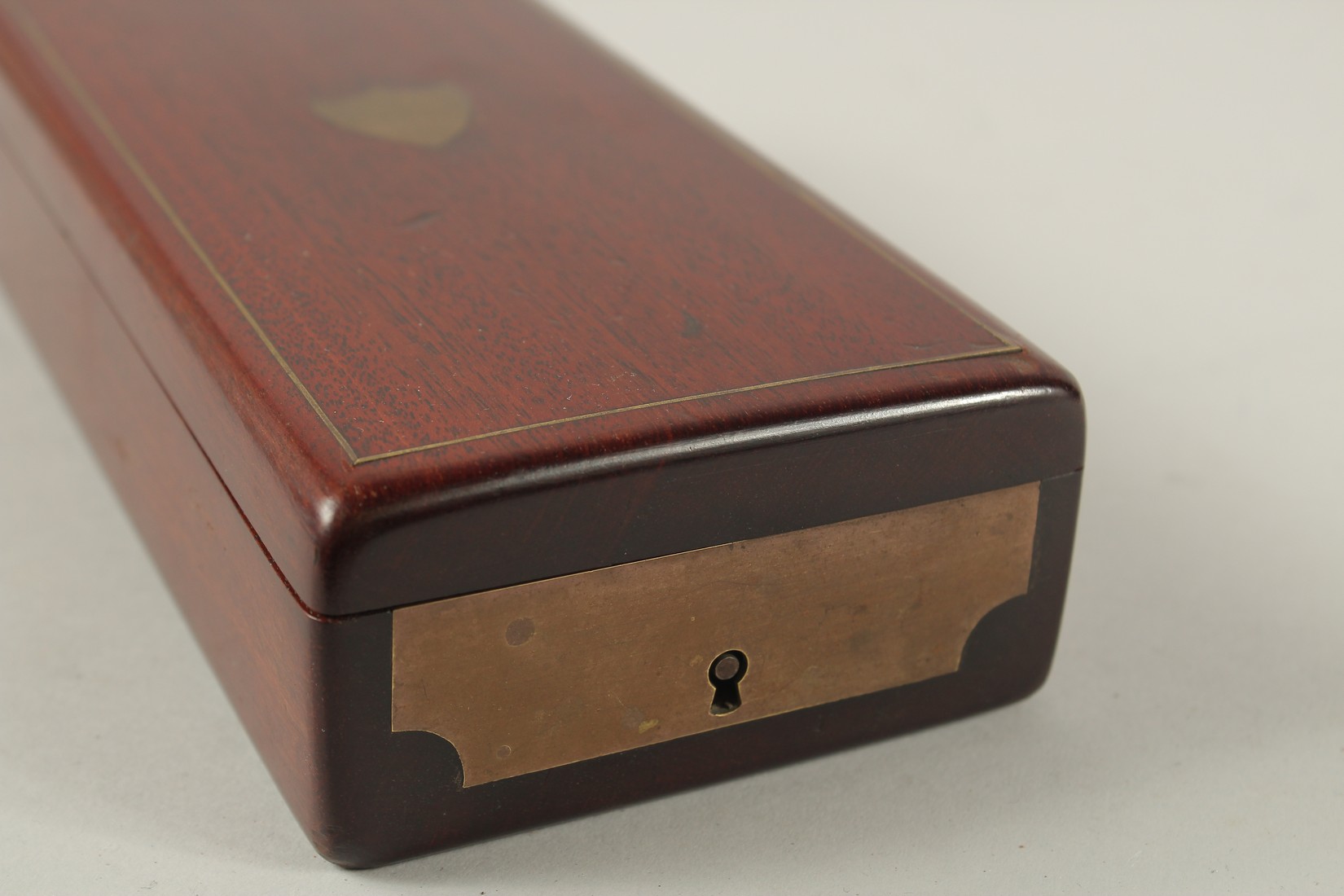 A 19TH CENTURY MAHOGANY FITTED BOX. 8.5ins high. - Image 2 of 4