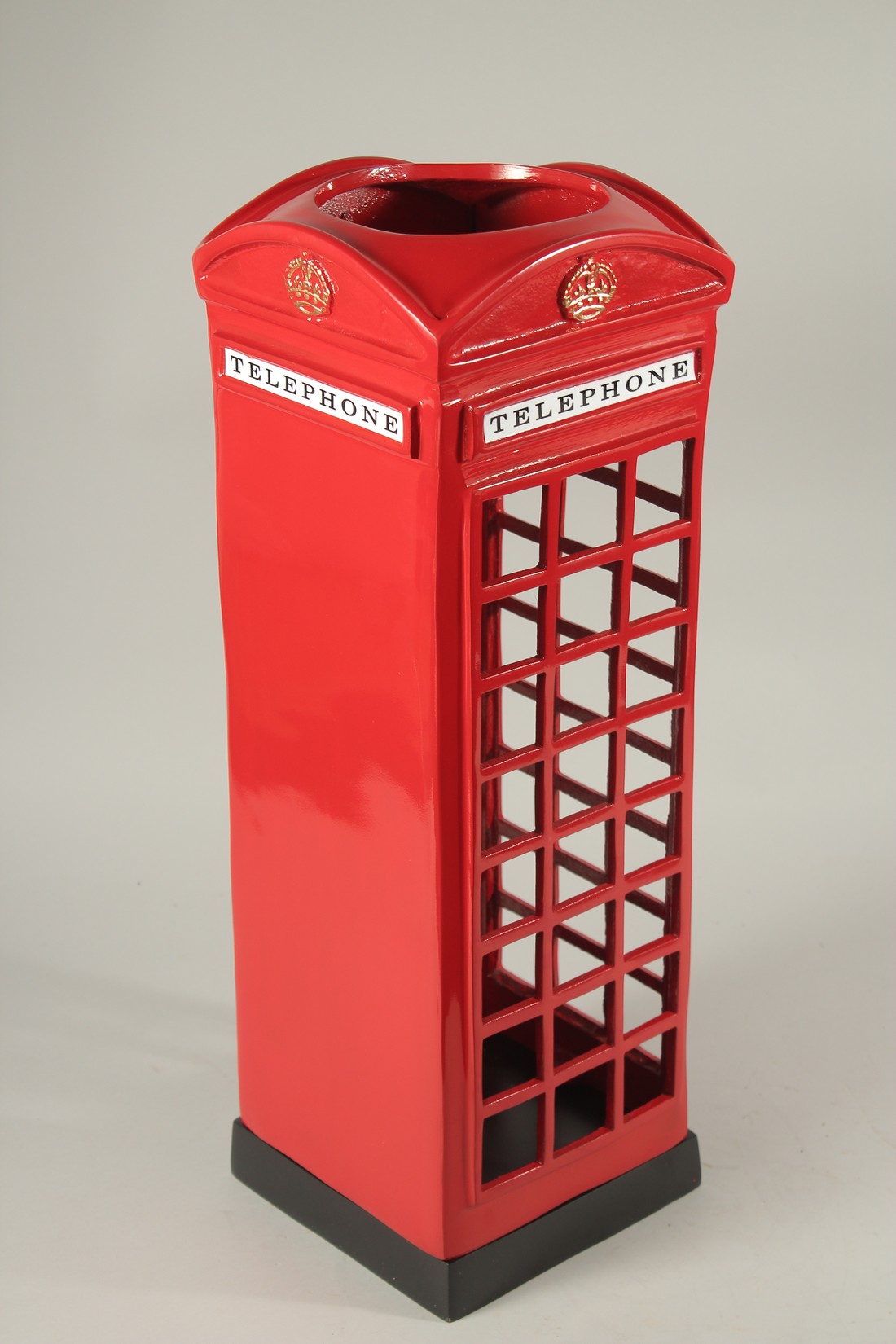 A RED TELEPHONE BOX. 55cms high. - Image 2 of 2