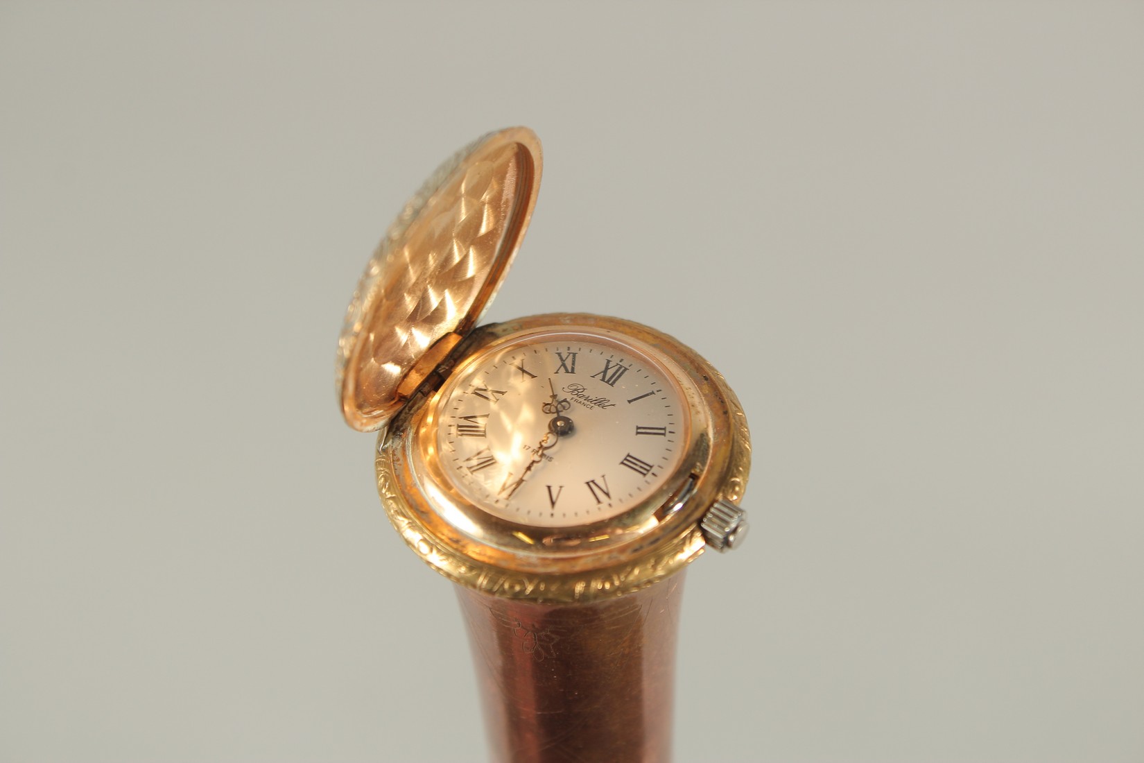 A RARE 19TH CENTURY SWORD STICK with a watch in the handle. 35ins long. - Image 4 of 9