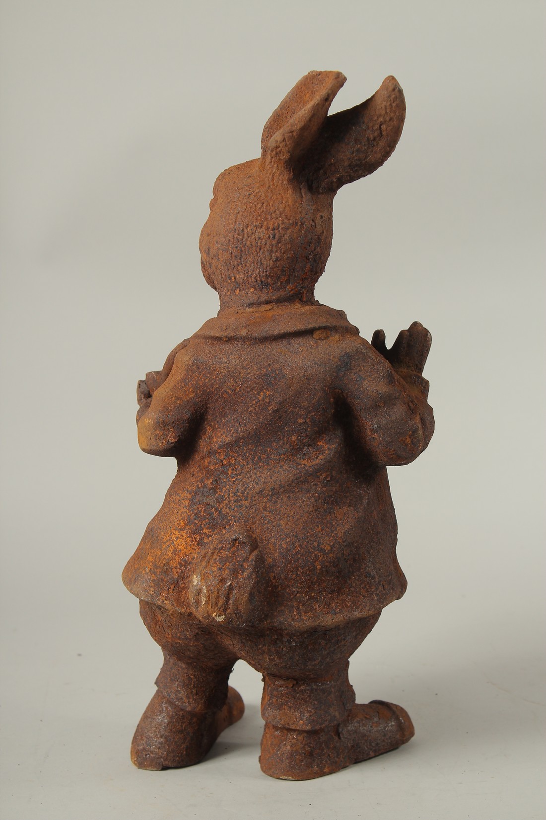 A CAST IRON BEATRIX POTTER RABBIT. 45cms high. - Image 2 of 2