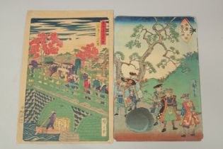 HIROSHIGE III UTAGAWA (1842-1894): FROM THE SERIES OF TOKAIDO ROAD AND THE FAMOUS VIEWS OF TOKYO,