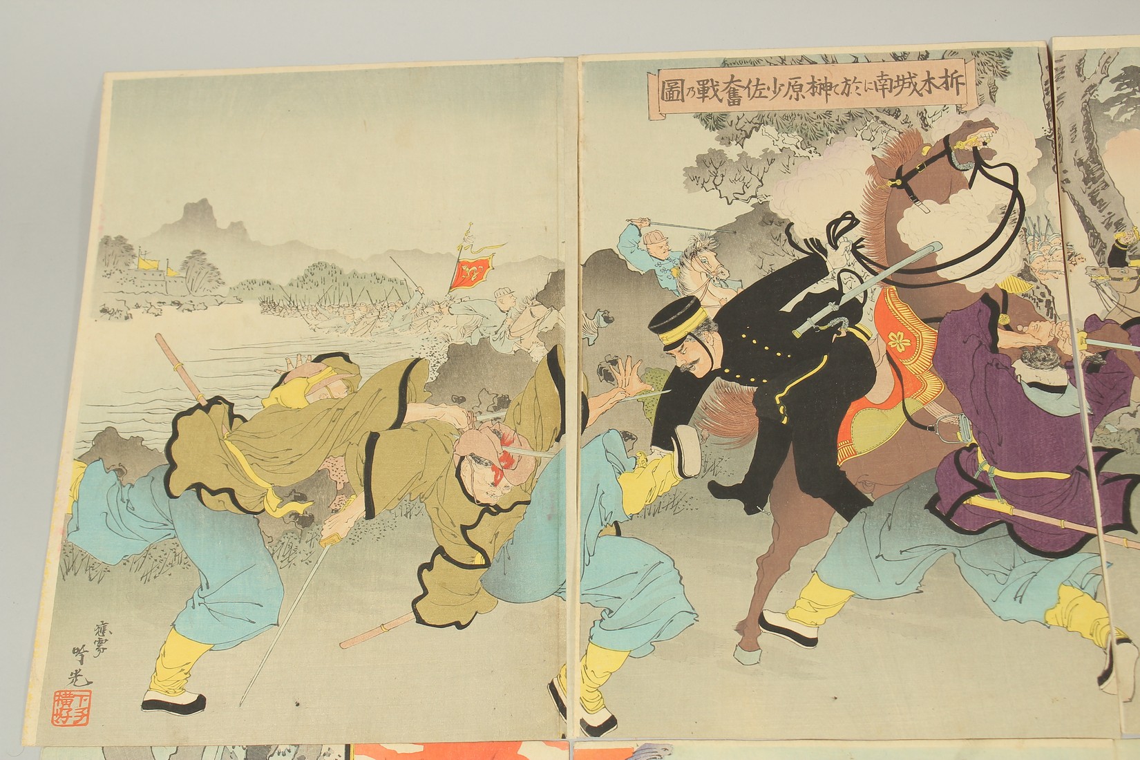 GEKKO OGATA (1859-1920) & GINKO ADACHI (act. 1870-1900): SINO-JAPANESE WAR, two late 19th century - Image 2 of 5
