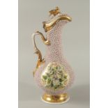 A FINE AND LARGE EARLY 19TH CENTURY OTTOMAN TURKSIH MARKET MEISSEN-STYLE GERMAN LIDDED JUG, with