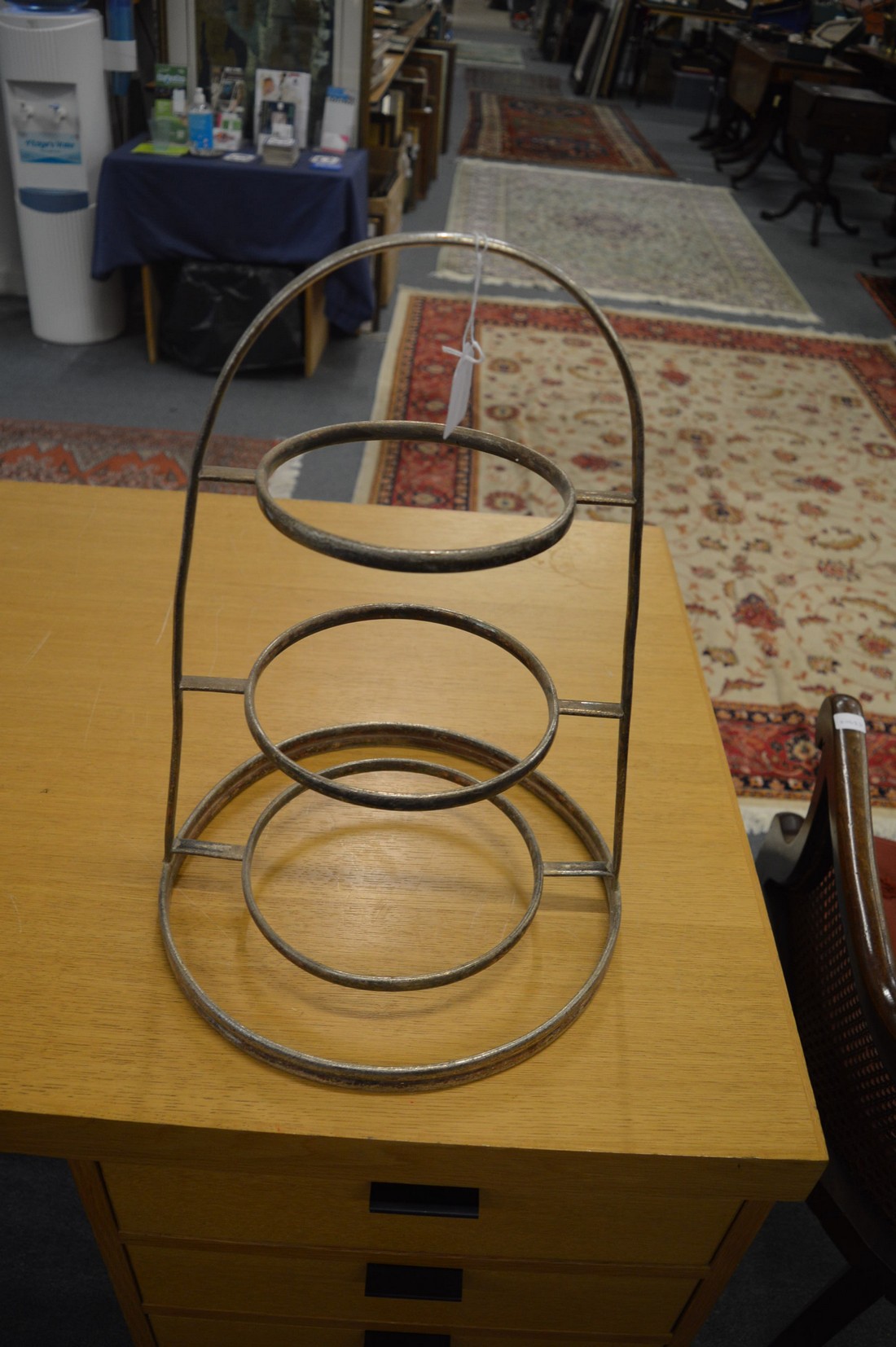 Four plated dish stands. - Image 2 of 2