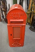 An Edward VII cast iron post box.