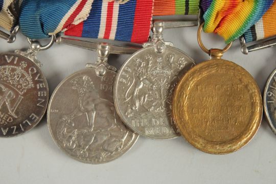 A GOOD SET OF SEVEN 1914-1915 & 1939-1943 CORONATION MEDAL, & L.S. & G.C. with ribbon Sgt. D.S. Pal - Image 3 of 8