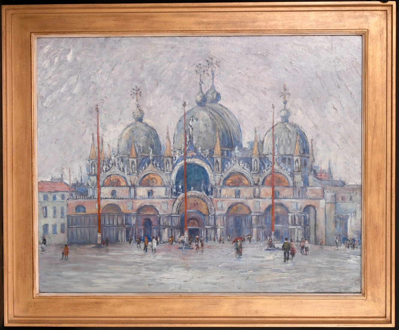 20th Century English School, a view of St Mark's Square, Venice, oil on panel, 24" x 30" (61 x - Image 2 of 3