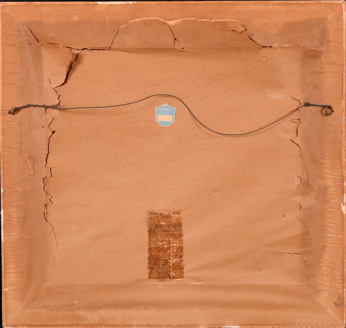 Dixon Copes (1914-2002), figures walking beneath Jacaranda trees, oil on board, signed, 14.5" x - Image 4 of 4