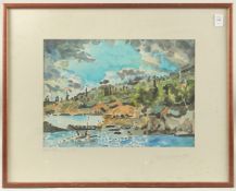 JAMES FOOT. Marina, watercolour. Signed, inscribed and dated 1990. 11.5