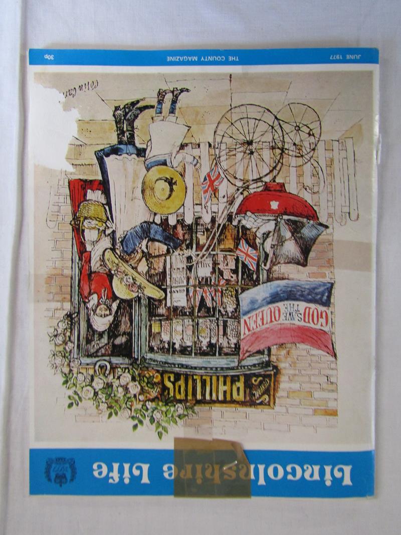 Original Colin Carr 'In a Lincolnshire village on Queen Victoria's Jubilee' ink and watercolour - Image 6 of 8