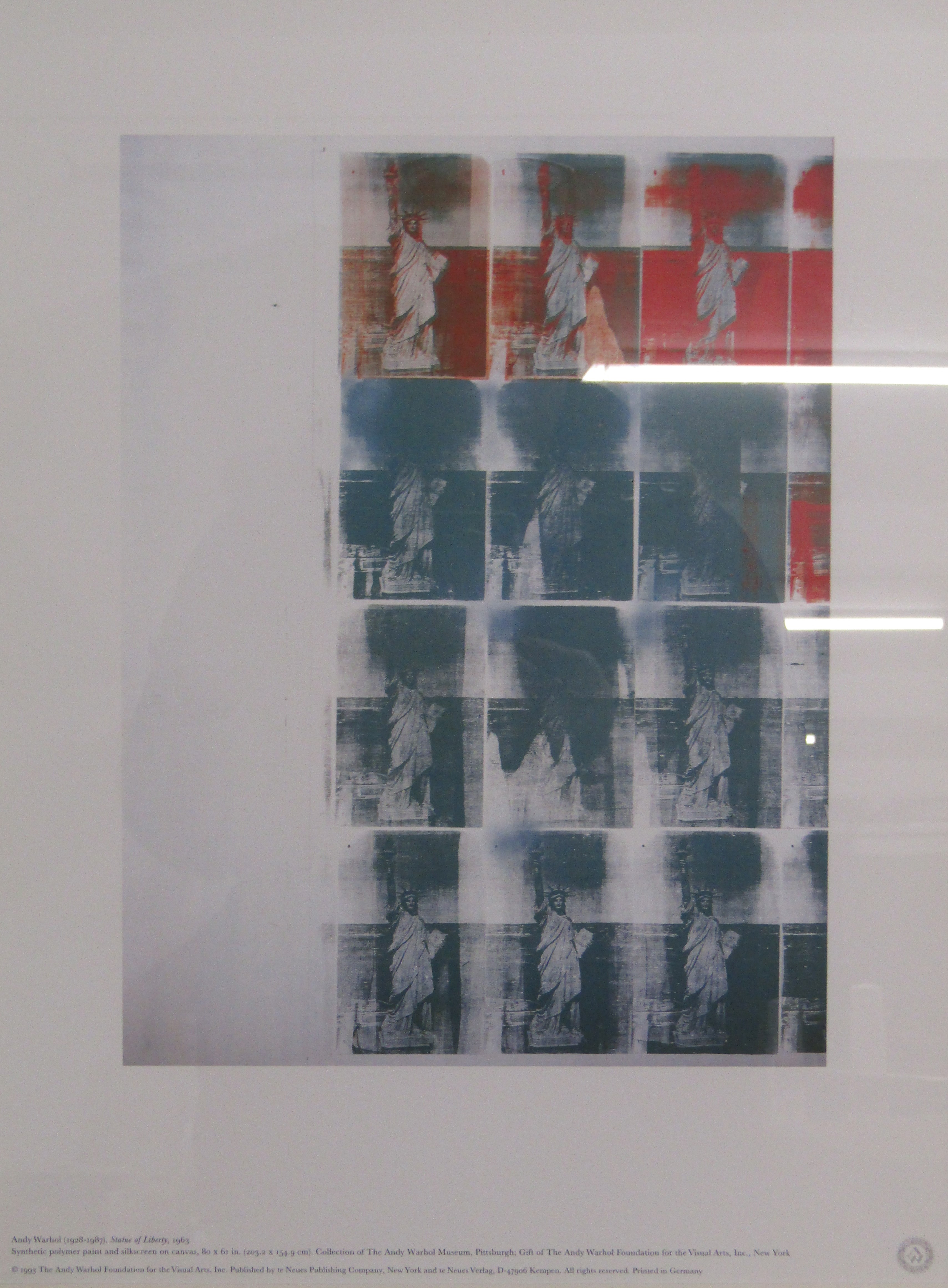 Andy Warhol lithographic print entitled 'Statue of Liberty' published by Neues New York in - Image 5 of 6