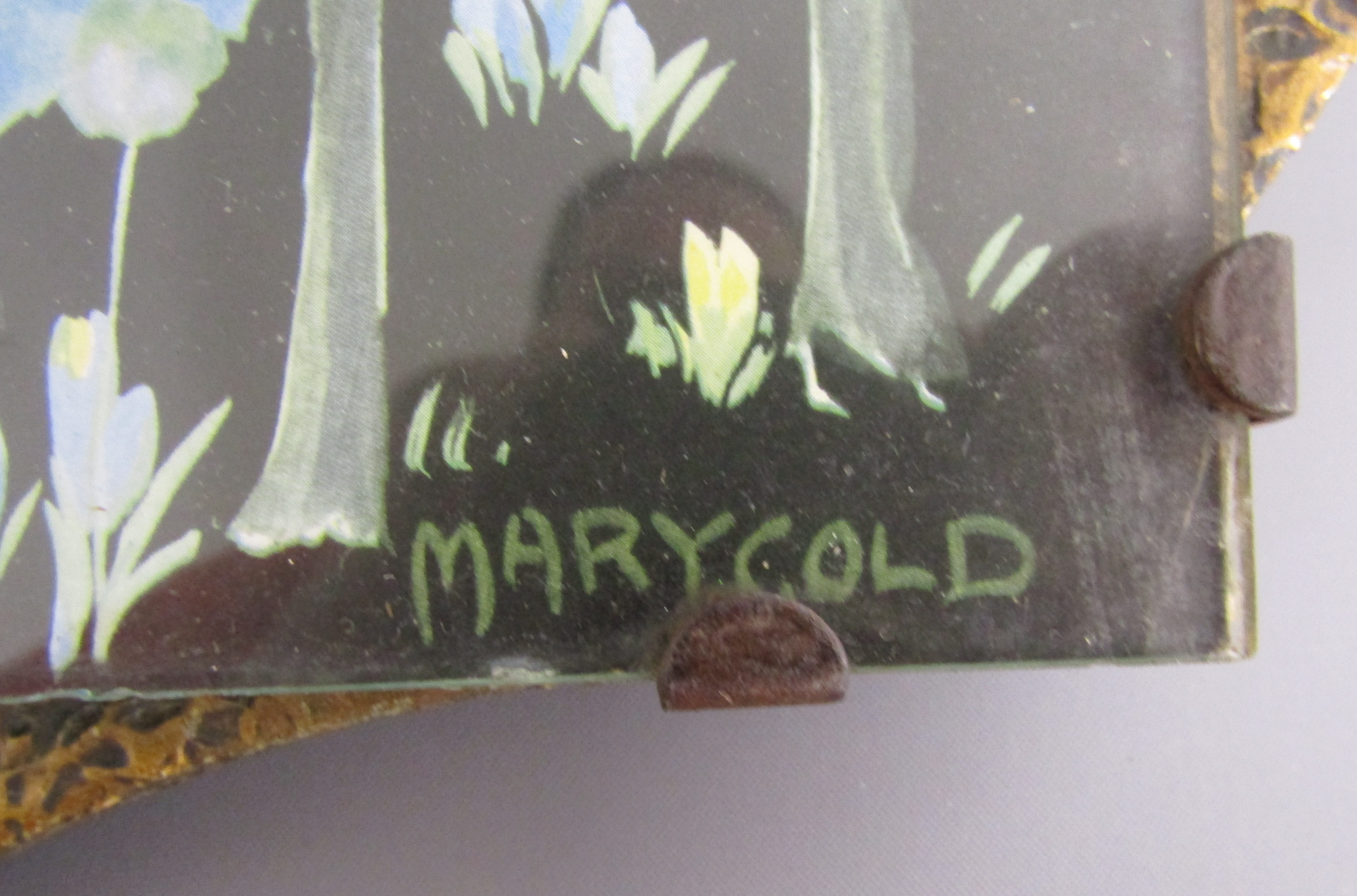3 framed Mary Gold pictures - 'In an Old Time Garden', 'Midnight Dance' and 'A Love Melody' - Image 4 of 6