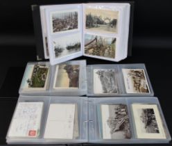 3 Albums of over 350 Cleethorpes postcards, over 30 Grimsby postcards and some humorous