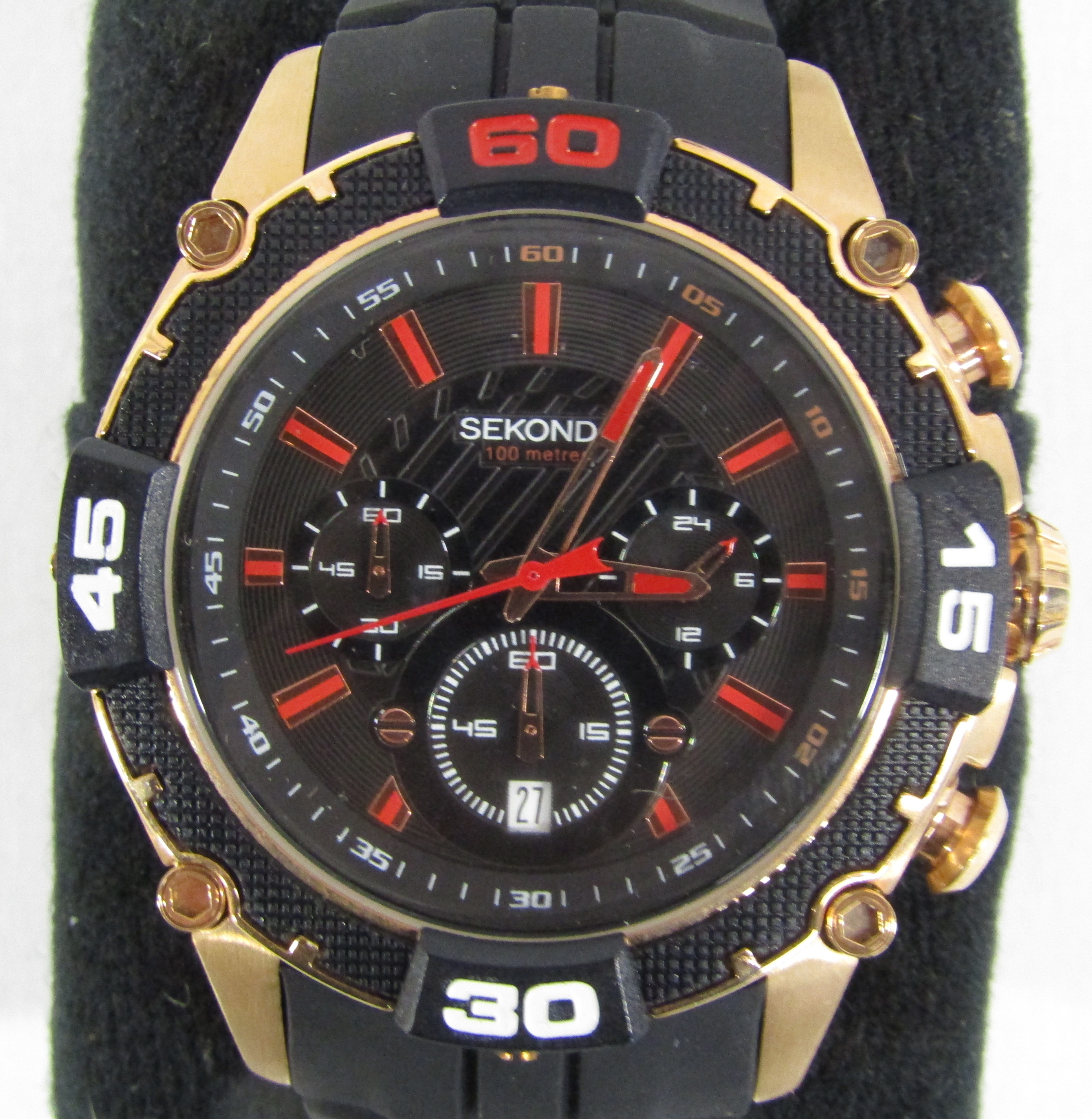 6 men's Sekonda watches - 1525 digital, 03405 with date, 3846 with date, 3407H chronograph, N3490 - Image 10 of 13