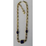 Christian Dior gold plated necklace (with additional 9ct gold clasp now holding previously