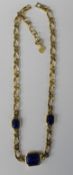 Christian Dior gold plated necklace (with additional 9ct gold clasp now holding previously