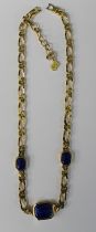 Christian Dior gold plated necklace (with additional 9ct gold clasp now holding previously