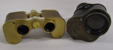 Carl Zeiss Jena Teleater theatre binoculars with snakeskin covered barrels 106690 - A Kershaw & Sons