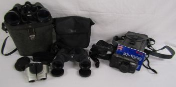 Pathescope 16 x 50, Nikon 10x21 Sprint III and Bushnell 8 x 42 binoculars also Olympus Trip af 31