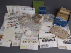 Large collection of first day covers - most are doubled up also a good amount of used stamps