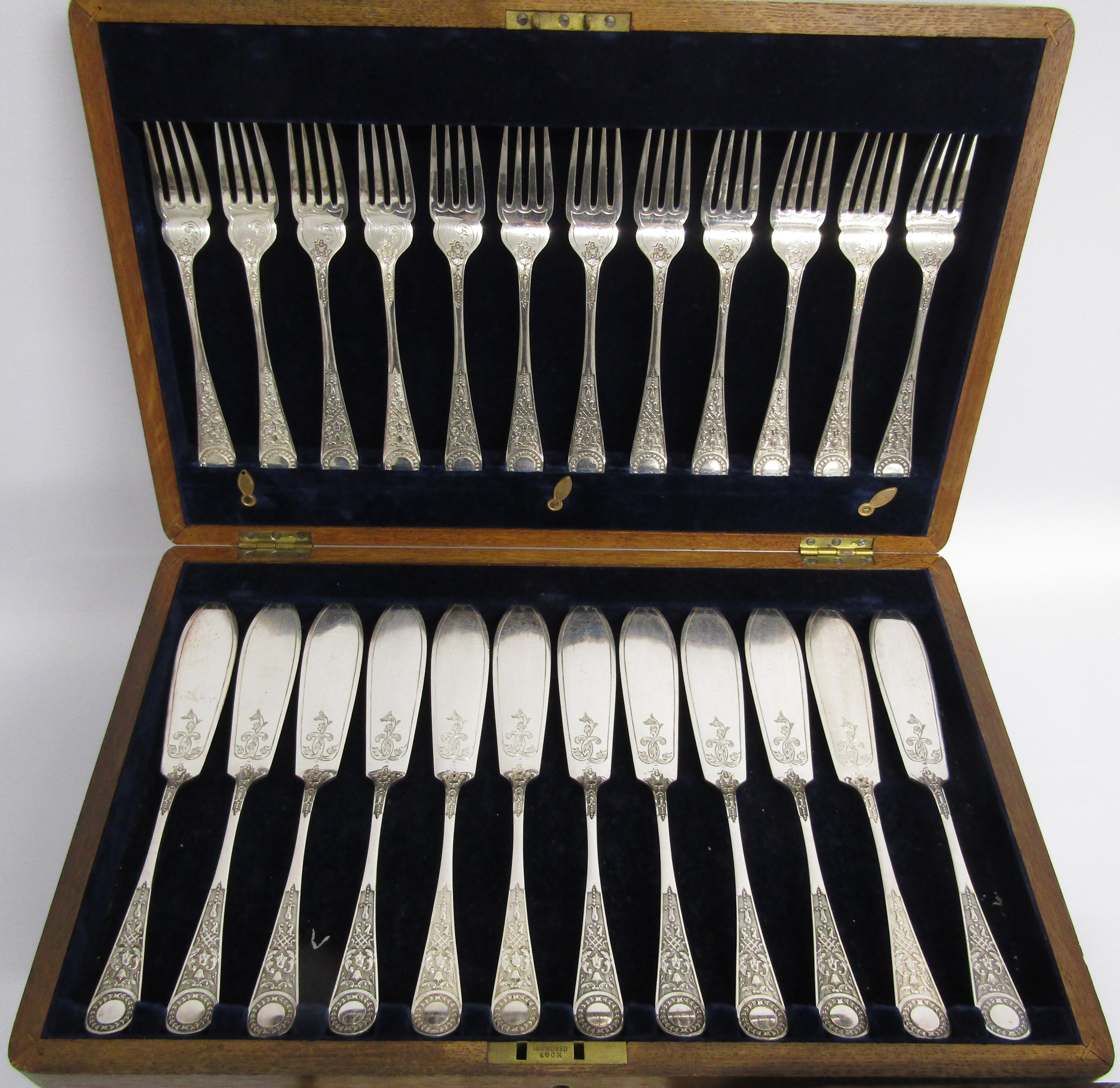 James Dixon & Sons 6 place cutlery set, 12 setting fish cutlery, A Kesteven 12 piece knife and - Image 4 of 9