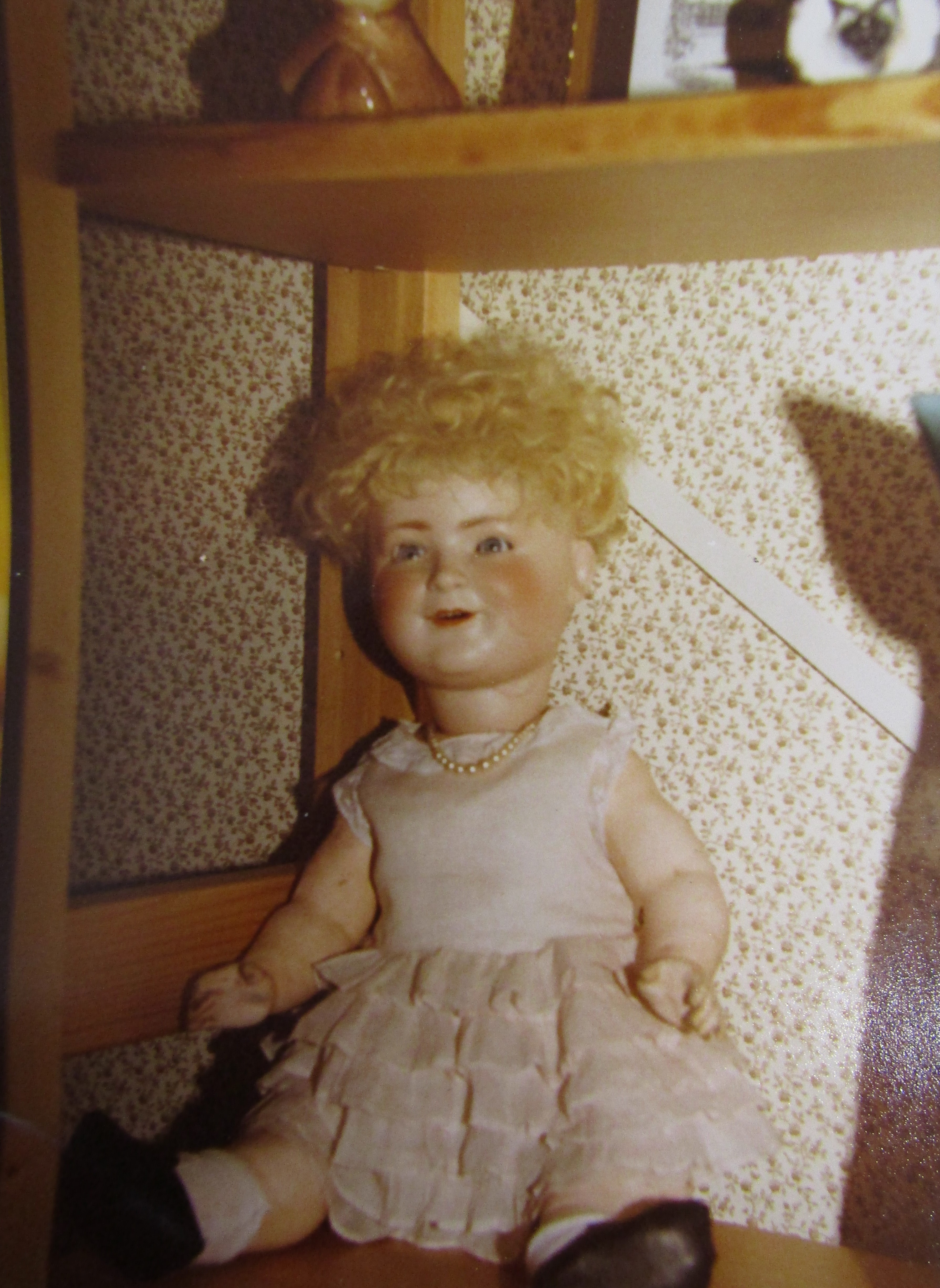 Schoenau and Hoffmeister bisque head 'Princess Elizabeth' doll with original frilly dress and - Image 2 of 8