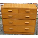 1950/60's retro chest of drawers in oak