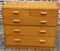 1950/60's retro chest of drawers in oak