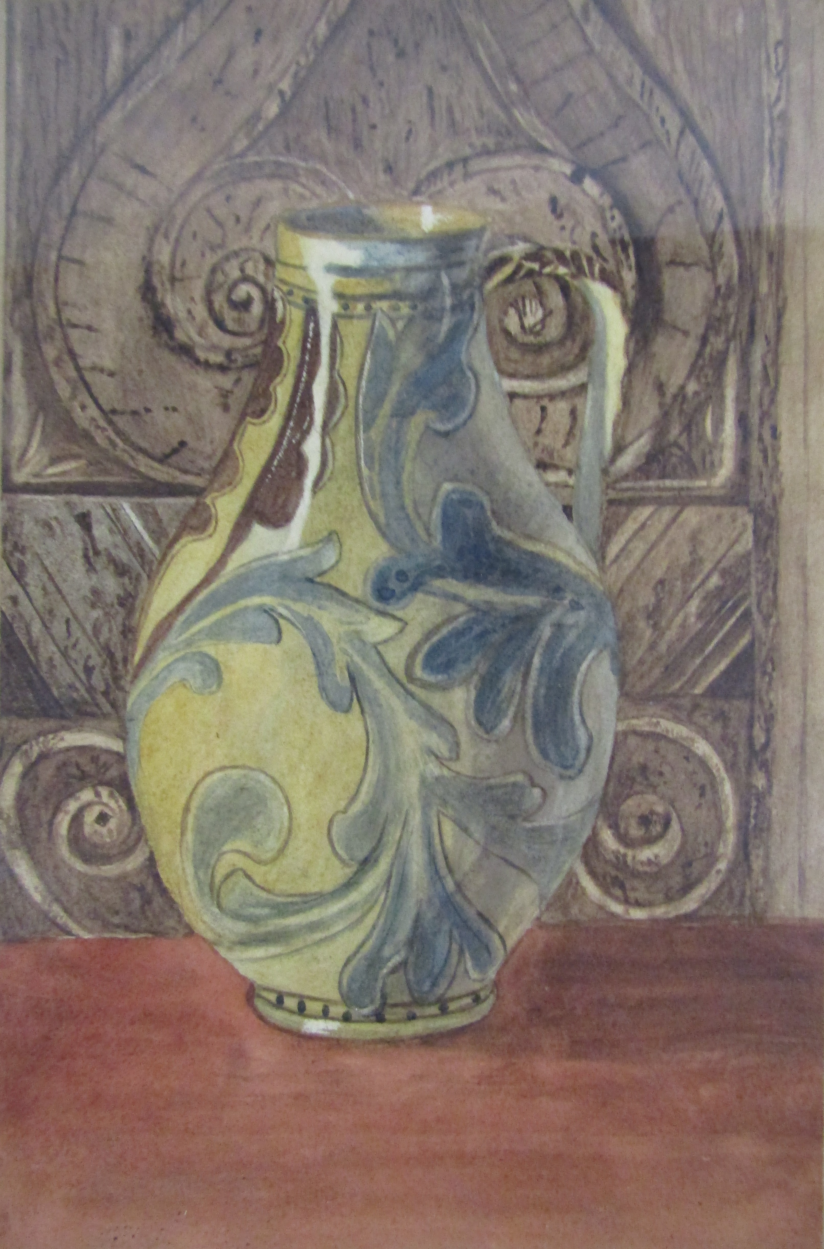 Collection of watercolour and pencil drawings - Image 8 of 9