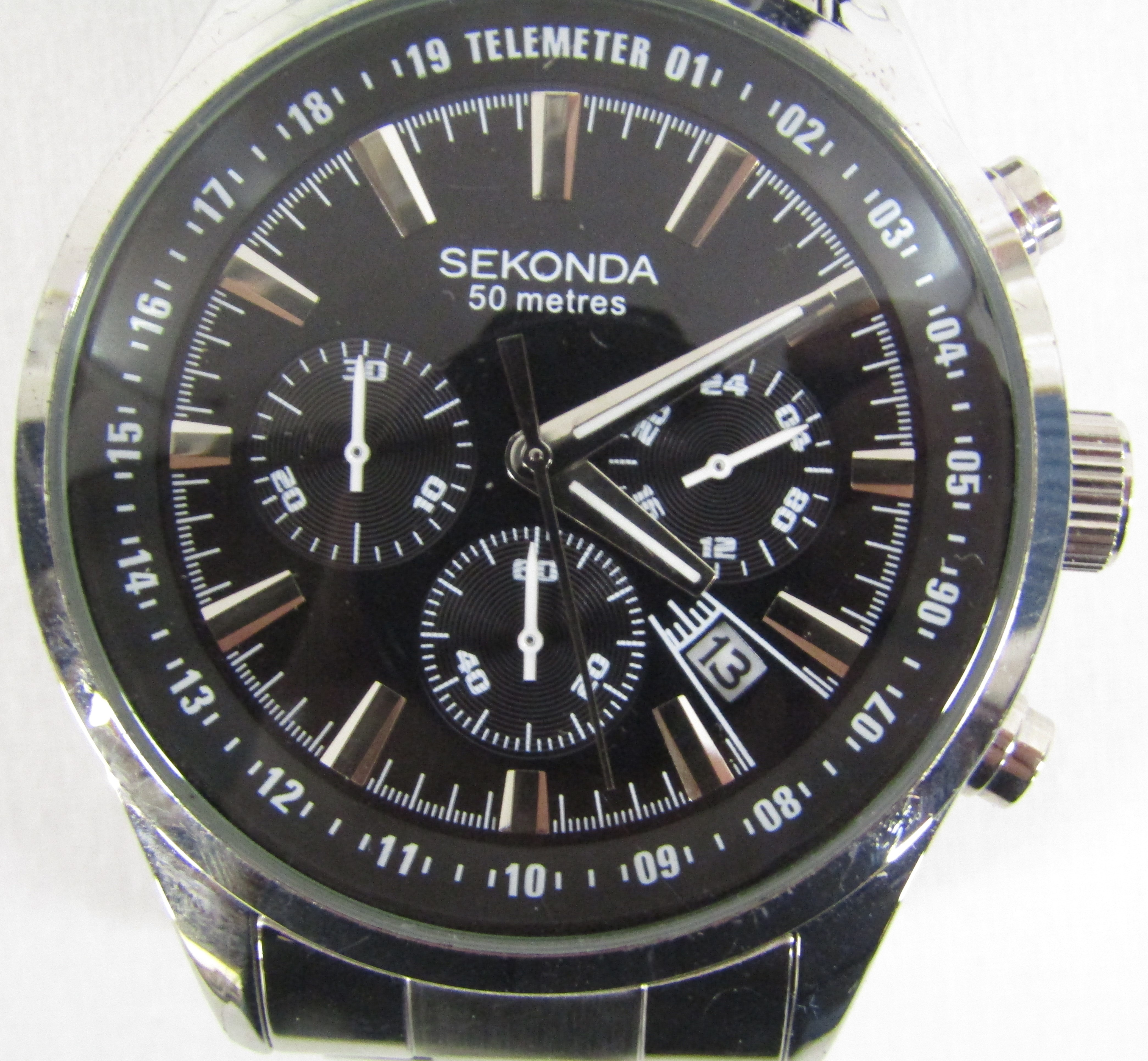 6 men's Sekonda watches - 1525 digital, 03405 with date, 3846 with date, 3407H chronograph, N3490 - Image 12 of 13