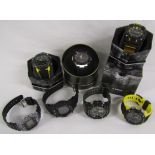 7 Casio G-Shock watches - 2 x 5590 GA-2000 one with box - 5513GST-B100 - 5637 GA-900A - 240 DW-