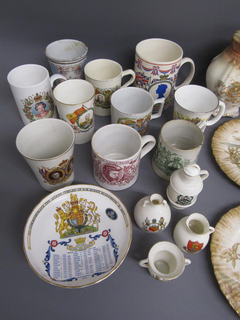 Collection of ceramics includes Doulton Burslem ware plates, Brown's Tawny port bottle, Sevres - Image 2 of 4