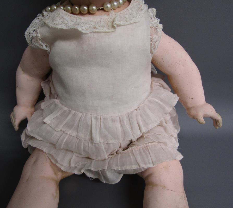 Schoenau and Hoffmeister bisque head 'Princess Elizabeth' doll with original frilly dress and - Image 5 of 8