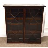 Chippendale style display cabinet - approx. W 109cm x H 112cm x D 50cm