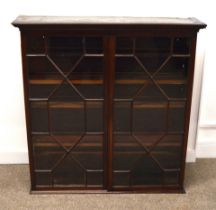 Chippendale style display cabinet - approx. W 109cm x H 112cm x D 50cm