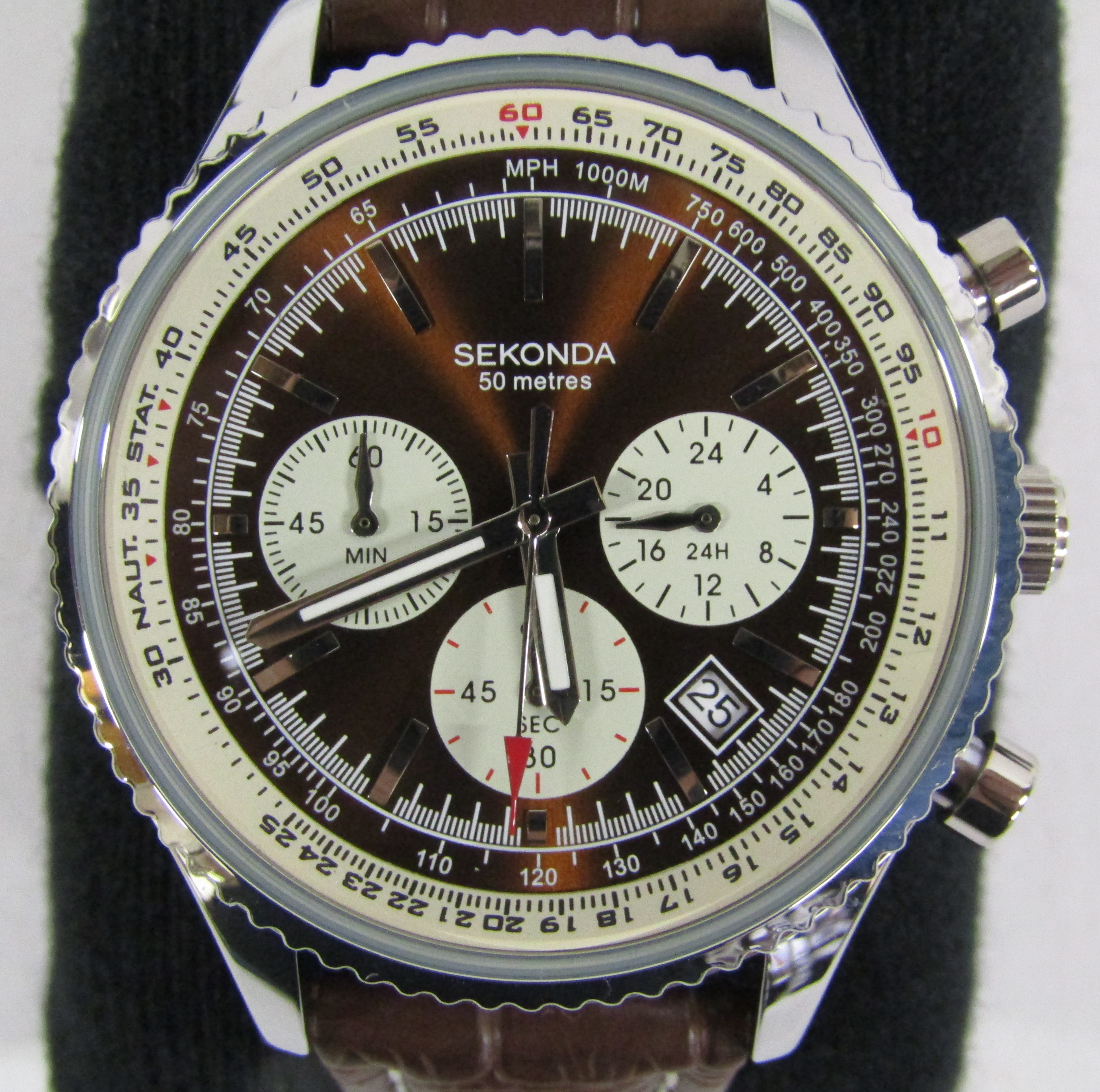 6 men's Sekonda watches - 1525 digital, 03405 with date, 3846 with date, 3407H chronograph, N3490 - Image 8 of 13