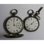 Silver pocket watch George Moore, St Johns Square, London, 7/4489 (hand missing, not currently