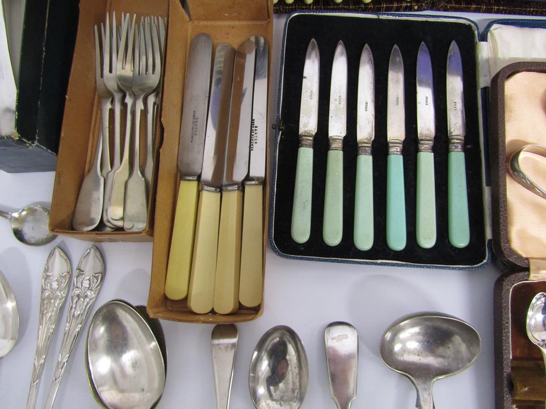 Collection of silver plated cutlery - Image 4 of 8